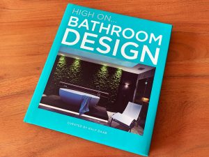 Titelbild des Buchs »High on … Bathroom Design« u. a. mit Baddesign von Lutherbad